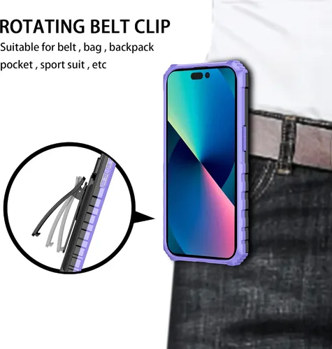 Vista 7 de Funda compatible con Redmi A1, soporte integrado compatible con Redmi A2 a prueba de golpes, funda protectora 2 en 1, color negro