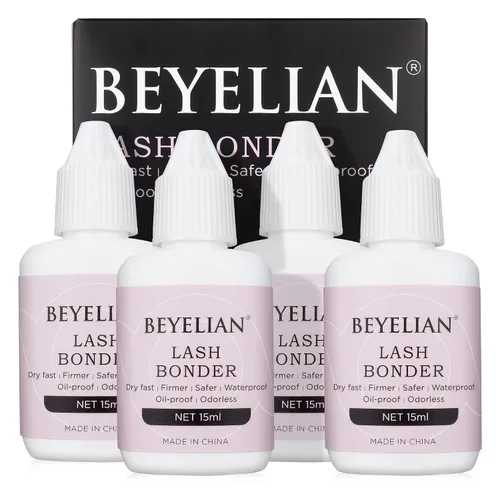 Vista 14 de BEYELIAN - Pegamento para extensiones de pestañas sensibles 0,17 fl oz / 5 ml / Tiempo de secado 0,5 segundos / Retención de 7-8 semanas / Adhesivo