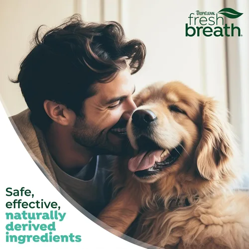 Vista 8 de TropiClean Fresh Breath Spray de espuma dental para perros y gatos Ambientador rápido de aliento y solución de limpieza dental Fabricado