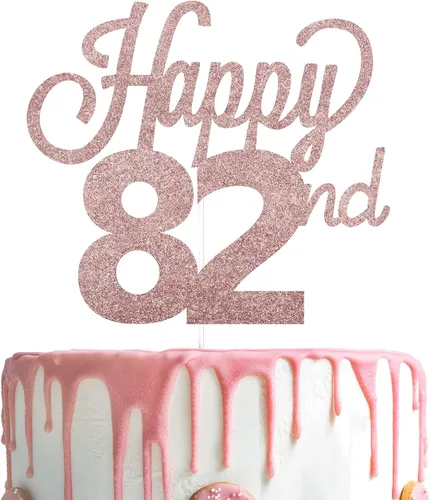 Vista 44 de LINGTEER - Decoración para pastel con texto "Happy Birthday 100", color negro