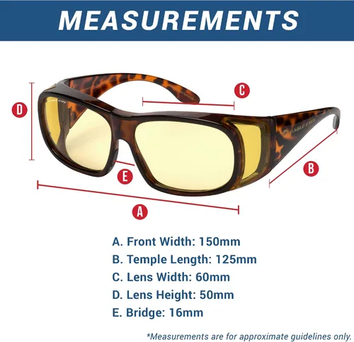 Vista 6 de Eagle Eyes NIGHT-LITE - Gafas de conducción nocturna con revestimiento antirreflectante