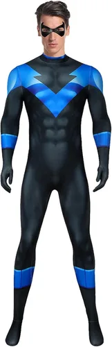 Vista 8 de Disfraz de superhéroe de Halloween para cosplay, overol Zentai, enterizo de elastano, estilo 3D para niños y adultos