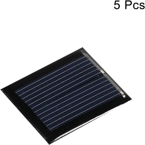 Vista 3 de MECCANIXITY Mini célula de panel solar 1V 80mA 0.08W 1.181 in x 0.984 in para proyecto de energía eléctrica DIY paquete de 5