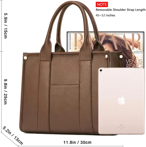 Vista 5 de COCIFER The Tote Bag - Bolso cruzado para mujer, bolso de hombro, bolsos de mano de piel sintética con asa superior con cremallera