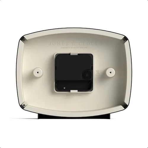 Vista 7 de JONES CLOCKS® Reloj de Escritorio Film Diseño Rectangular Retro Negro Diseño Retro, Combinando Estilo de Mediados de Siglo con un Acabado