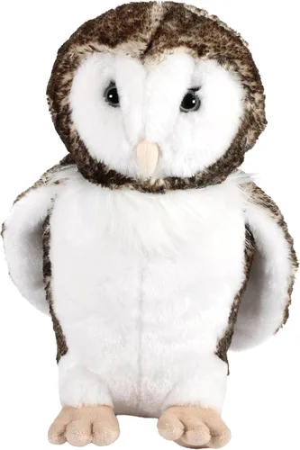 Vista 2 de The Petting Zoo Peluche de búho granero, regalos para niños, animales de granja Wild Onez, juguete de peluche de búho granero Zoologee de 12 pulgadas