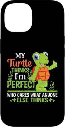 Vista 4 de My Turtle Thinks I'm Perfect Who Cares What Tortoise Case for iPhone 16