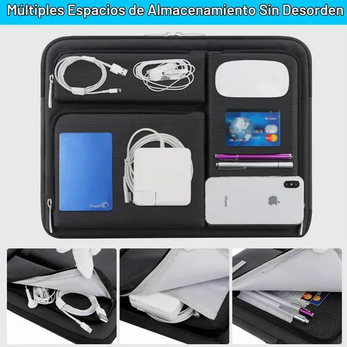 Vista 5 de Lacdo Funda para laptop Chromebook para Samsung HP Lenovo Dell Acer ASUS Chromebook de 11.6 pulgadas, Microsoft Surface Pro 11 Copilot+PC/Surface