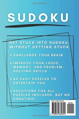 Vista 2 de Sudoku 40 Easy Puzzles Ideal for Beginners, Teens or Relaxing and Helping with Mindfulness