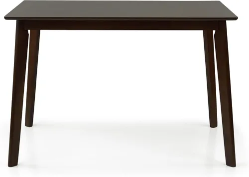 Vista 7 de Juego de mesa de comedor de madera de 5 piezas, 4 sillas tapizadas Ronda de madera maciza de estilo clásico con mesa de comedor rectangular, juego