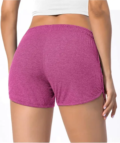Vista 2 de Womens Sweat Shorts High Waisted Athletic Dolphin Shorts Comfy Lounge Running Shorts Gym Shorts with Drawstring
