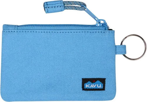 Vista 7 de KAVU Stirling Cartera delgada de lona de algodón con cremallera de doble cara