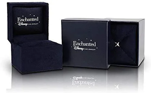 Vista 7 de Jewelili Enchanted Disney Fine Jewelry - Anillo de maléfica con diamantes de 115 de pulgada (0.276 x 0.197 in), ovalado de ónix negro y diamantes