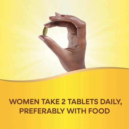 Vista 6 de Nature's Way Alive! Women's Garden Goodness Multivitamínico completo, 1 porción de verduras y frutas por porción de 2 tabletas, con col rizada