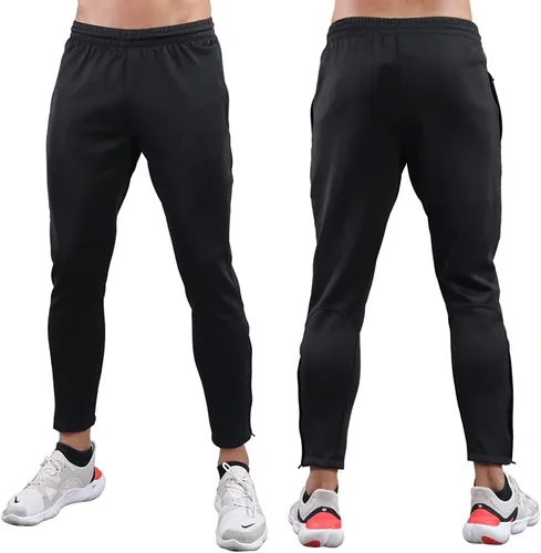 Vista 3 de Shinestone Pantalones deportivos, Hombres Atleta Deportes Jogger Entrenamiento Pista Fitness Casual Pantalones Pantalones con Cremallera Bolsillos