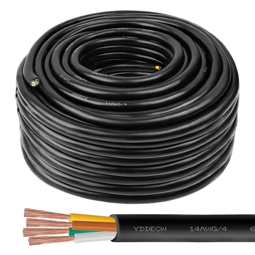 Vista 8 de Cable de control de 4 conductores 14 AWG, 10 pies, 14/4, 100% cobre puro para sistemas de aire acondicionado mini split y bomba de calor, altavoces