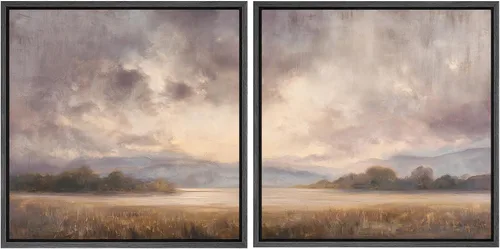 Vista 62 de SIGNFORD Impresión en Lienzo Enmarcado Arte de Pared Art Nouveau Lago de Cisnes Elegantes Ilustraciones de Aves Acuáticas Moderno Boho Naturaleza