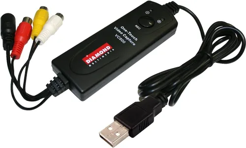 Vista 3 de Diamond VC500SE One Touch VHS/Videocámara a Convertidor de archivos digital para Windows y Mac OS (compatible con Mac OS Ventura) Nuevo software