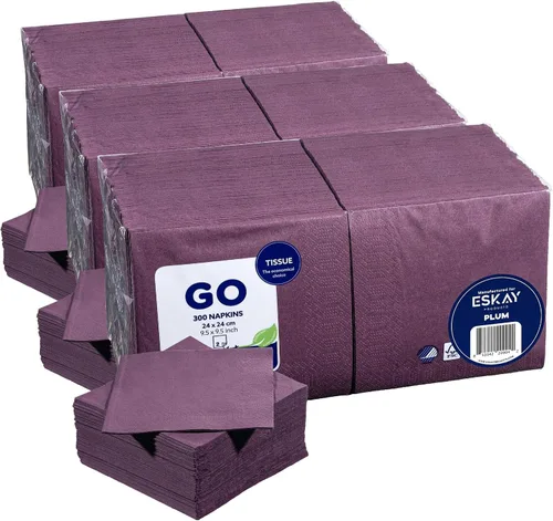 Vista 56 de Servilletas negras para bebidas, servilletas de papel desechables de 3 capas para bar, cóctel, bodas, cumpleaños, fabricadas en la UE, (20 unidades)