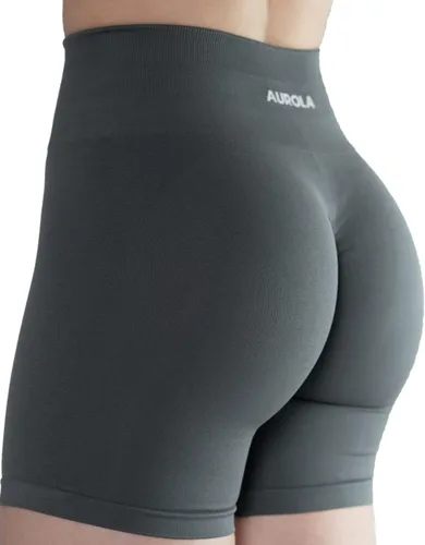 Vista 5 de AUROLA Intensify - Pantalones cortos de entrenamiento para mujer, sin costuras, para gimnasio, yoga, correr, deporte, ejercicio activo, fitness
