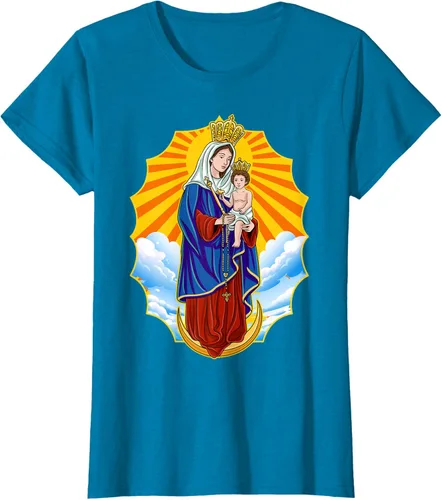 Vista 64 de Chinita Chiquinquira Venezuela Maracaibo Virgen Chiquinquira Chinita Zulia Camiseta negra