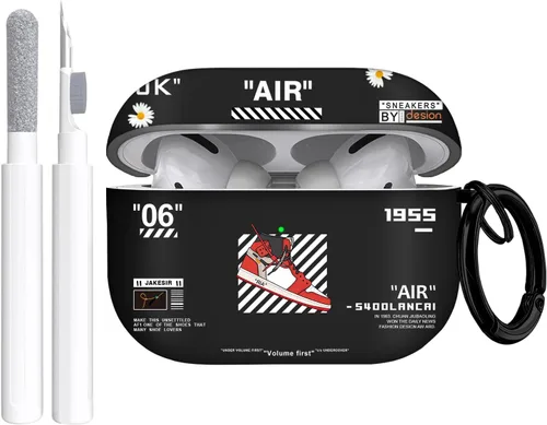 Vista 25 de Gedicht Funda para Airpods Pro, lindo diseño de fútbol de TPU suave fundas para Airpods Pro 1ª generación, a prueba de golpes para Airpods Pro 2019