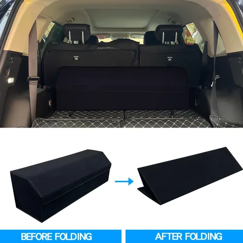 Vista 5 de Organizador plegable para maletero de automóvil, ajuste personalizado para Toyota Camry 2018-2025 Sedán, 30.7 x 11 x 11 pulgadas, caja