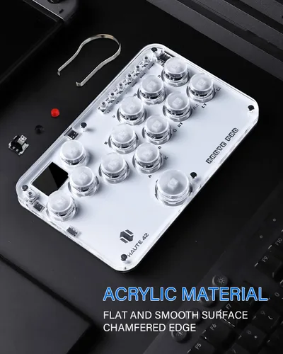 Vista 2 de Sehawei Arcade Stick 13Keys All-Button Gamerfinger with Custom RGB & Turbo Functions,Arcade Controller Street Fight for PCPs3Ps4SwitchSteam Game
