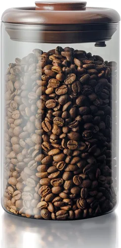 Vista 13 de Contenedor de café, recipiente hermético de almacenamiento de 2 x 10 oz - Transparente