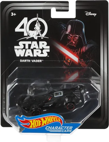 Vista 4 de Hot Wheels Carros de personajes de Star Wars 40ª Nueva Esperanza Vehículo Darth Vader