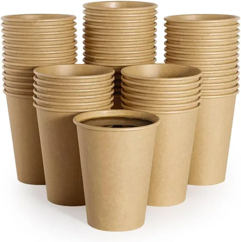 Vista 10 de LITOPAK - Paquete de 300 tazas de café desechables, vasos de papel kraft de 8 onzas 300-KRAFT-8OZ