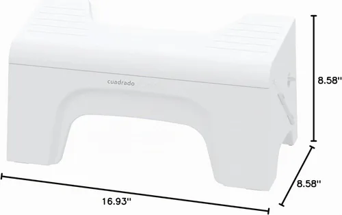 Vista 6 de Squatty Potty Fold N Stow - Taburete de inodoro plegable compacto, 8