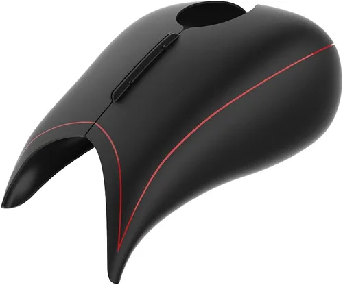 Vista 2 de Cubierta de tanque de combustible estirada para motocicleta Harley, cubiertas de tanque de 1 galón, protectores de combustible. Compatible