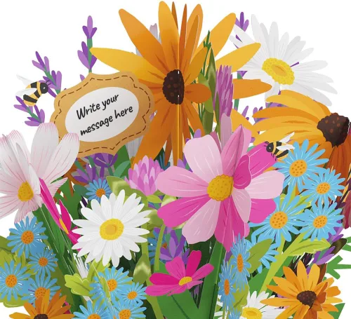 Vista 2 de Lovepop Ramo de Flores de Papel Desenfundable de Todos los Días para Ella y Él - Tarjetas de Felicitación 3D para Niños, Niñas, Hombres, Mujeres