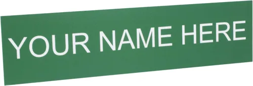 Vista 14 de ExcelMark Placa de nombre personalizada para puerta, oficina, pared, personalizada con tu texto, 2 x 8 pulgadas (1 línea, negro)