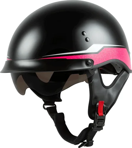Vista 16 de GMAX Medio casco de retribución HH-65 - Aprobado por FMVSS 218
