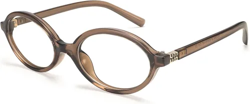 Vista 12 de Dollger Oval Blue Light Glasses for Women Men Fashion Retro 90s Small Frame Computer Glasses