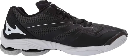 Vista 6 de Mizuno Wave Lightning Z6 - Zapatos de voleibol para mujer, NegroPlateado