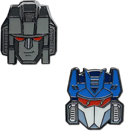 Vista 5 de Transformers Decepticons Soundwave y Starscream - Juego de 2 pines esmaltados, Esmalte, Sin gemas.