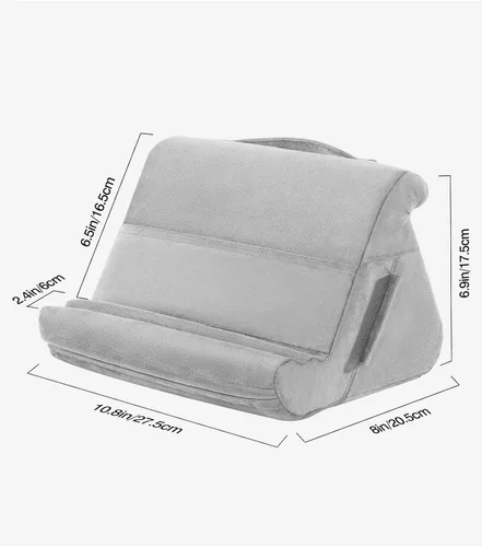 Vista 7 de MoKo Soporte de almohada para tableta, soporte de cojín suave para tableta, con múltiples ángulos de visión y bolsillo de almacenamiento, compatible