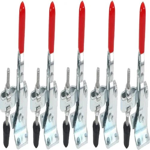 Vista 8 de Utoolmart Herramienta de mano abrazadera de palanca vertical GH-101-B Abrazadera de liberación rápida 220.5 lbs Capacidad de retención 1 PC