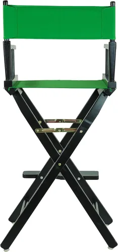 Vista 5 de Casual Home - Silla de director de 30 in, marco negro, con lona color verde, altura de barra