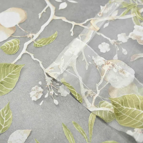 Vista 7 de pureaqu - Cenefa de cascada con diseño floral de chenilla para dormitorio, cocina, cuentas de lujo, cortinas de ventana rosadas para sala de estar