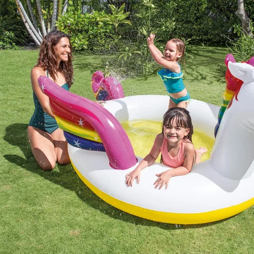 Vista 4 de Intex Mystic Unicorn - Piscina inflable, color blanco