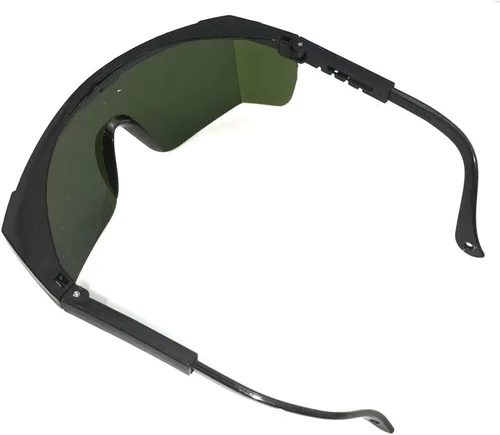 Vista 6 de T7S8 - Gafas de seguridad para 638 nm, rayo láser naranja-rojo, 650 nm, puntero láser rojo, protección completa, 580-760 nm, lentes verdes, marco