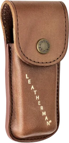 Vista 10 de LEATHERMAN, Funda de cuero Heritage con cierre de presión para herramientas multifunción, marrón, pequeña