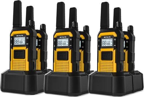 Vista 14 de Retevis RB48 Waterproof Two Way Radio with G-Type Earpiece for Construction