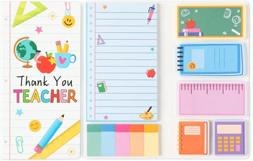 Vista 42 de B1ykin Juego de Notas Adhesivas Lindas - Bloc de Notas Autoadhesivas A+ Amazing Teacher, 550 Hojas de Páginas de Memo para Escritura, Bloc de Notas