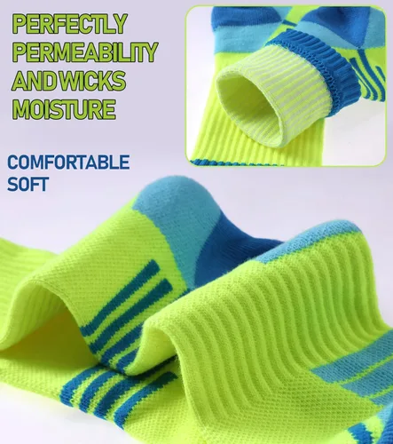 Vista 6 de FNOVCO Calcetines de compresión atléticos gruesos acolchados para mujer, 5 pares