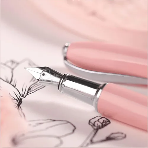 Vista 4 de Pluma estilográfica para escribir 0.020 in punta fina impresionante pluma de lujo de alta gama Metal escritura pluma mejor regalo para hombres